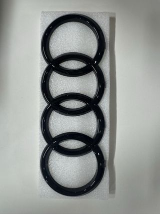 Aros Logo Audi Negro Brillante 28 cm