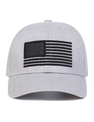 Gorra Negra con Bandera Americana