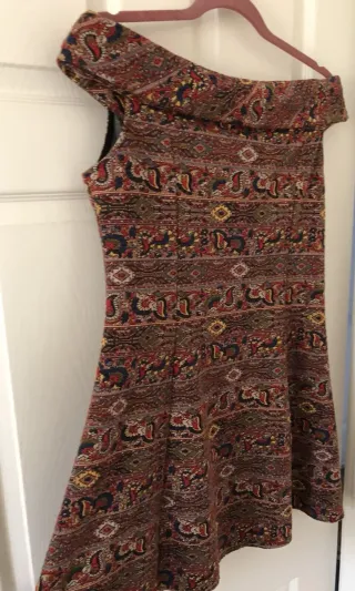 Vestido Zara Estampado Multicolor