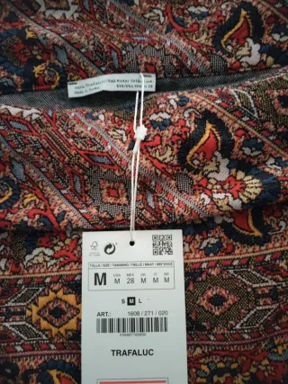 Vestido Zara Estampado Multicolor