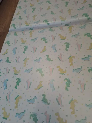 Colchón cuna viaje plastificado estampado