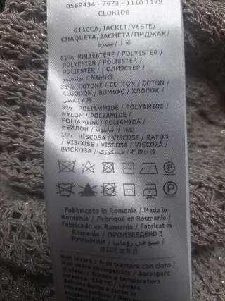 Chaqueta Luisa Spagnoli punto beige Talla M