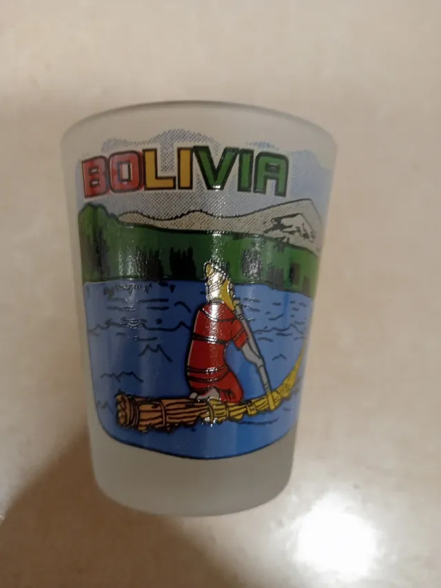 Set 3 Chupitos Bolivia Nuevos Caja