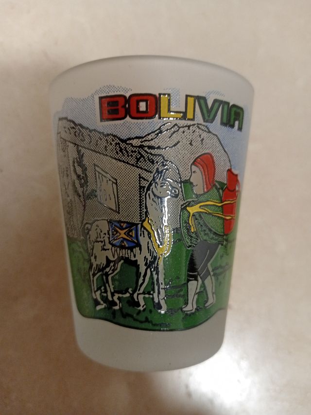 Set 3 Chupitos Bolivia Nuevos Caja