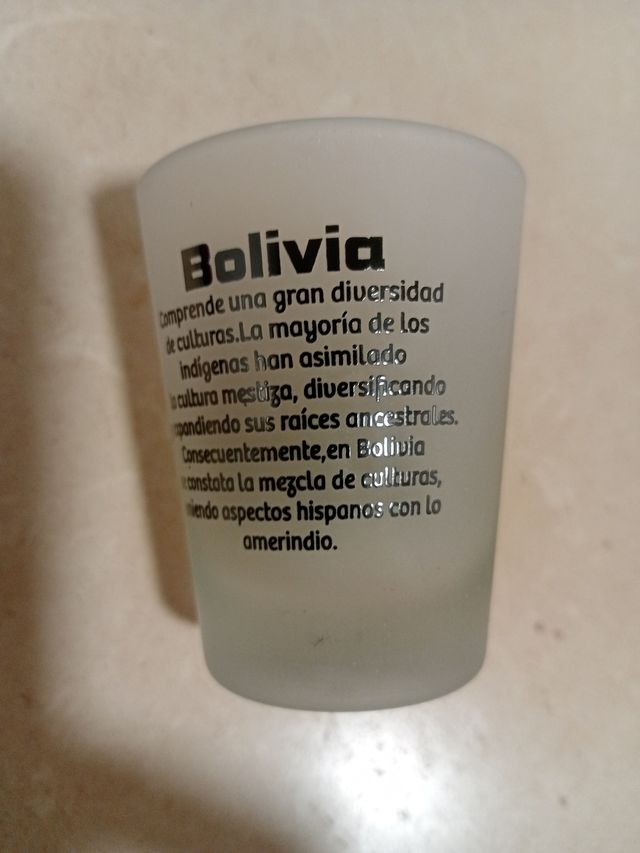 Set 3 Chupitos Bolivia Nuevos Caja