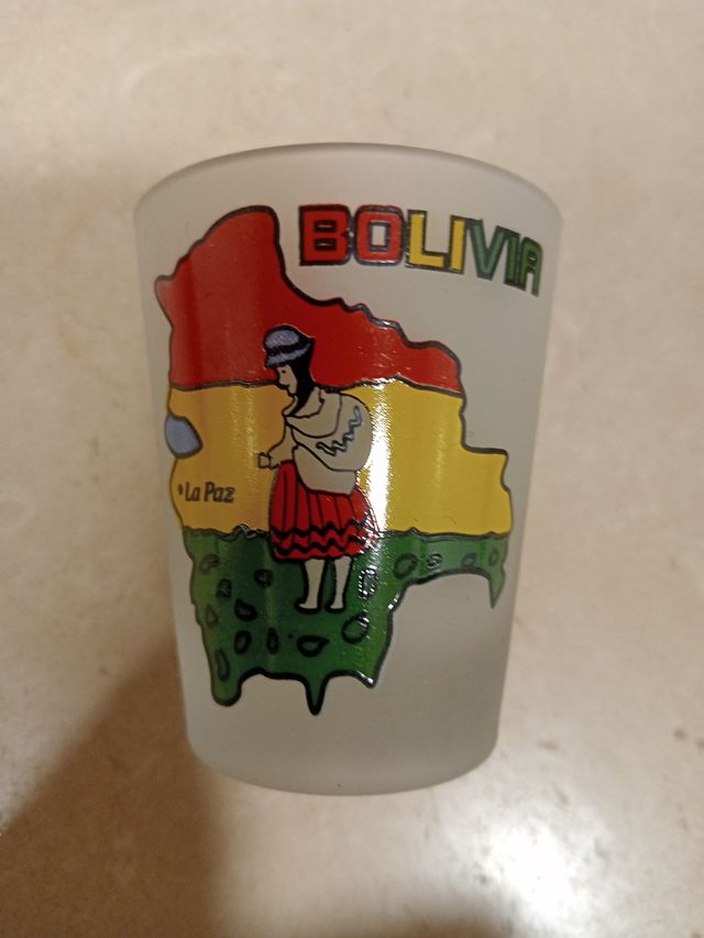 Set 3 Chupitos Bolivia Nuevos Caja