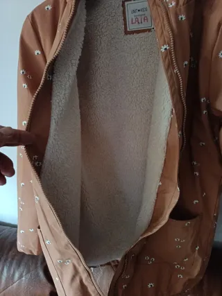 Chaqueta floral marrón talla 15/16 años