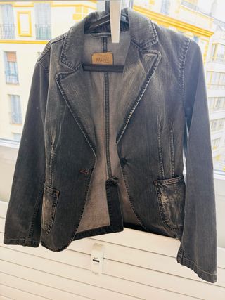 Chaqueta americana vaquera MDW negra