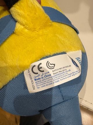 Peluche Minion Rey Bob. Corona Morada.