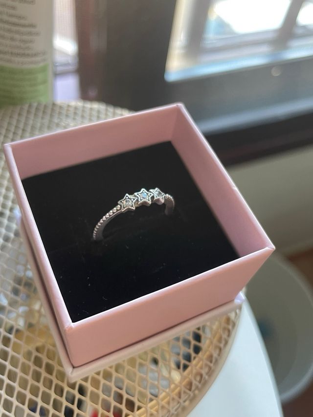 Anillo Pandora Estrellas Plata