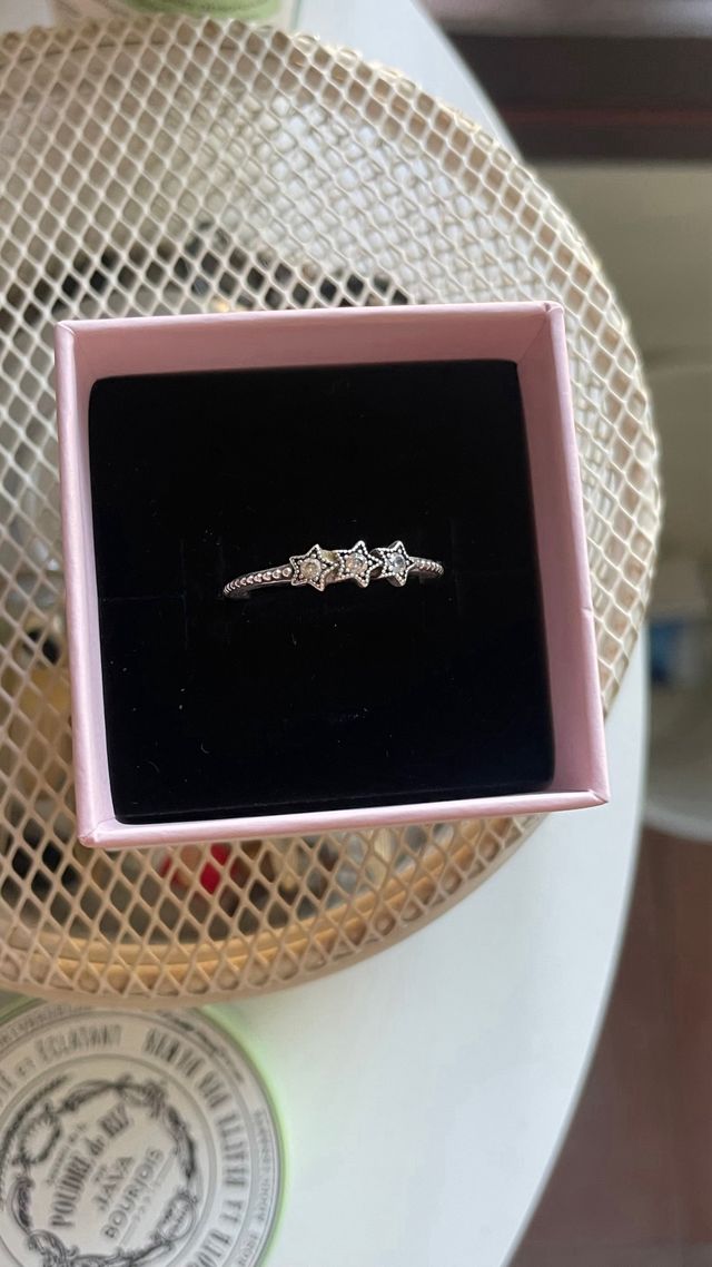 Anillo Pandora Estrellas Plata