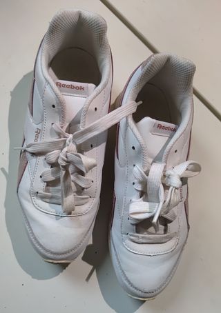 Reebok Blancas y Rosas Talla 37