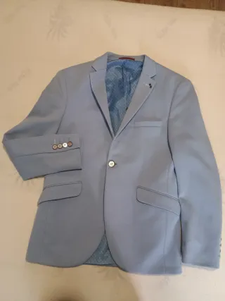 Americana hombre azul