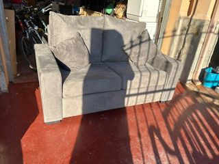 Sofá cama gris como nuevo