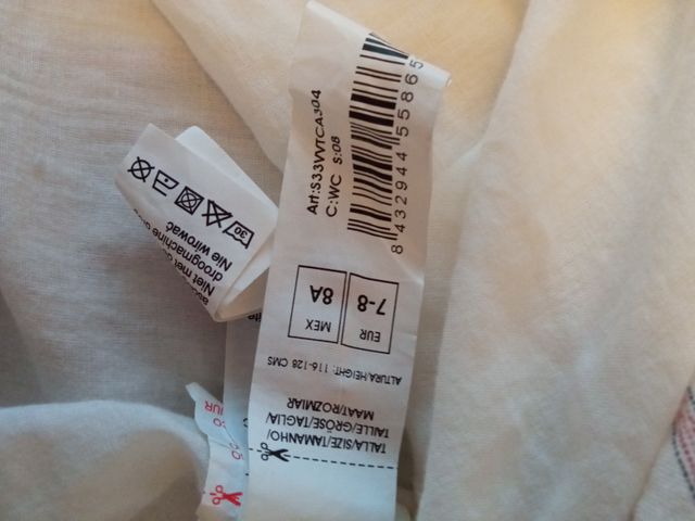 Vestido Gocco niña 7-8 años 