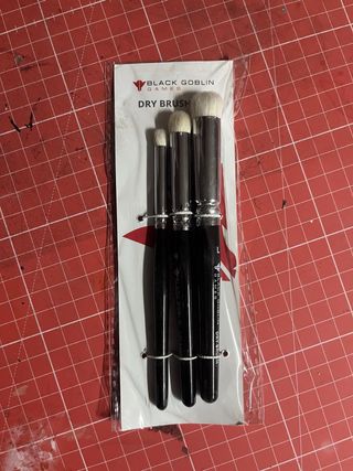 Set 3 Pinceles Dry Brush Black Goblin Games