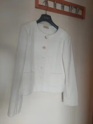 Chaqueta Chanel Blanca Talla M