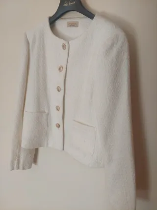 Chaqueta Chanel Blanca Talla M