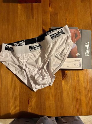 Calzoncillo Lonsdale Slip Blancos M y L
