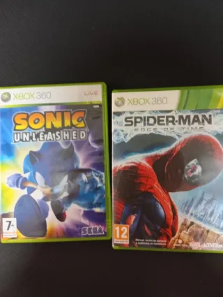 Lote Xbox 360: Sonic Unleashed y Spider-Man