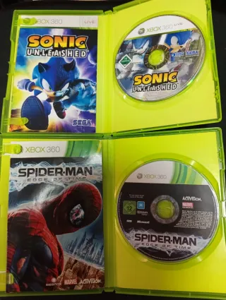 Lote Xbox 360: Sonic Unleashed y Spider-Man