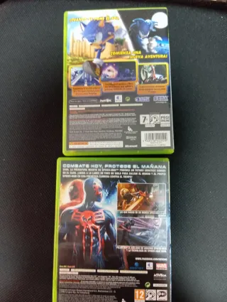 Lote Xbox 360: Sonic Unleashed y Spider-Man