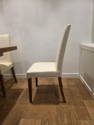 Juego 6 Sillas Piel BoConcept Beige