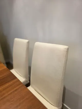 Juego 6 Sillas Piel BoConcept Beige