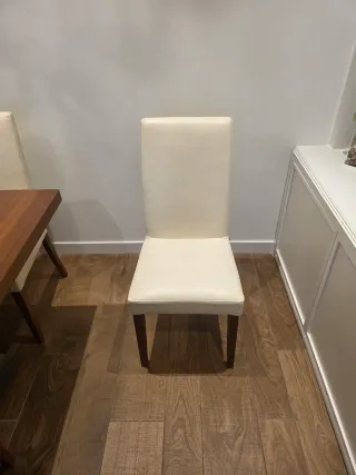 Juego 6 Sillas Piel BoConcept Beige