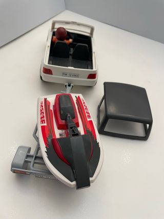 Coche y moto de agua Playmobil