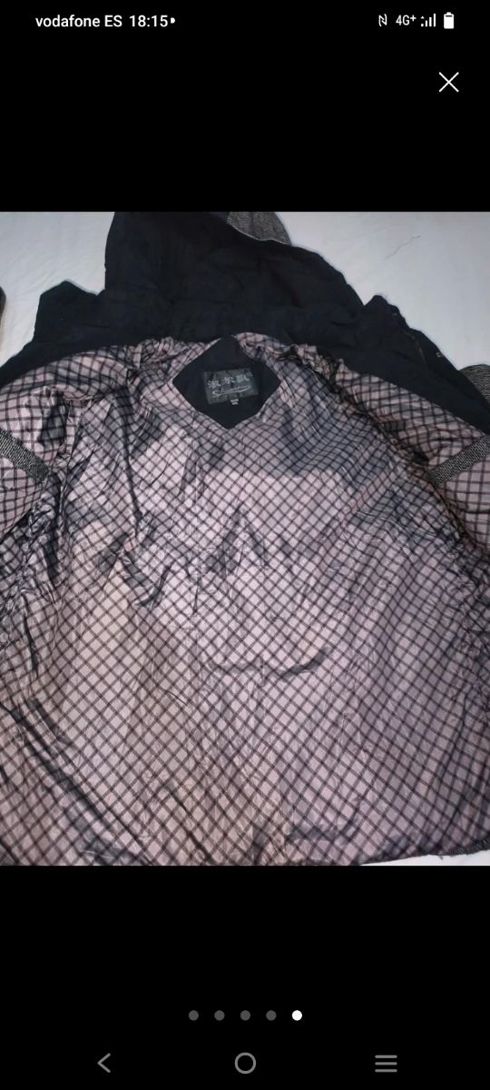 Casaco cinzento e preto para mulher