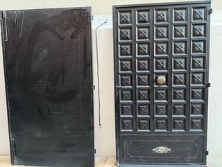 Puerta de entrada garaje o jardín de hierro