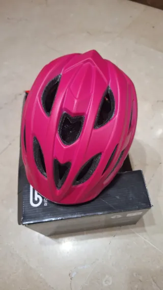 Casco de bici rosa talla M