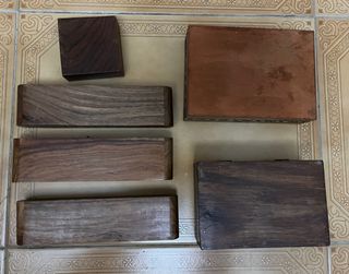 Lote de 5 Cajas de Madera Decoradas artesanas