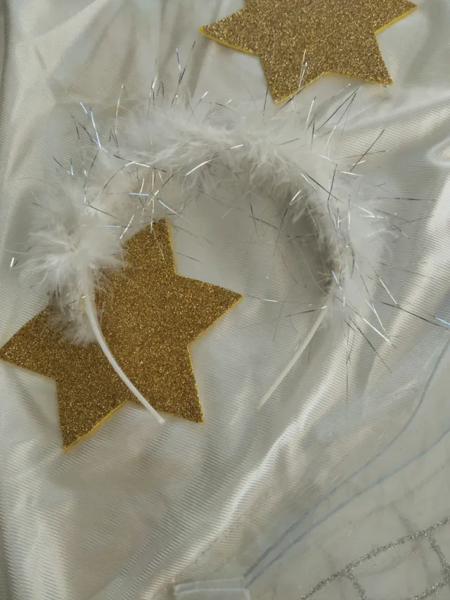 Disfraz ángel niña/niño con alas y diadema