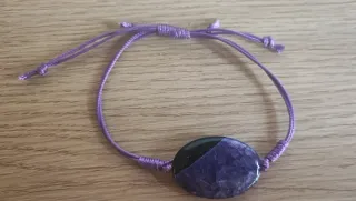 Pulsera con piedra con cordon  ajustable