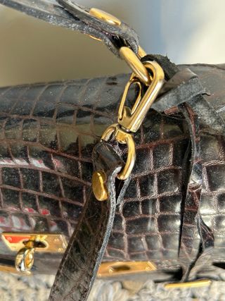 Borsa Hermes in pelle marrone