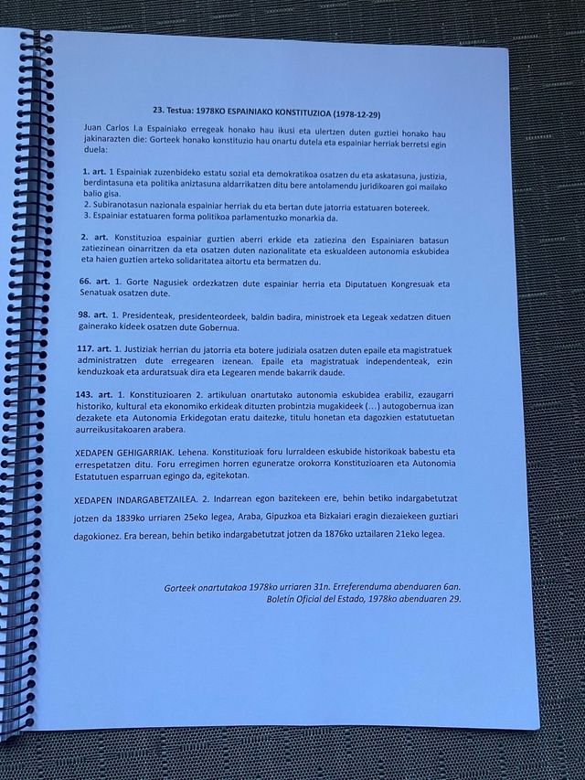 Espainia eta Euskal Herriko Historia Garaikidea