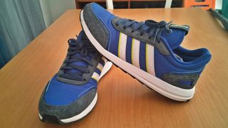 Tênis Adidas Azul e Branco Tam 41.5