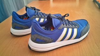 Tênis Adidas Azul e Branco Tam 41.5