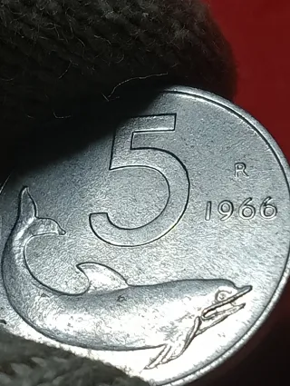 Moneta 5 Lire 1966 Repubblica Italiana
