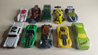 Lotto di 10 auto metalliche Hot Wheels