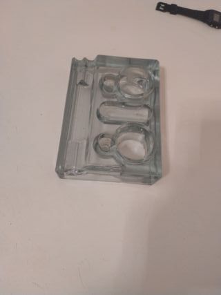 Tintero antiguo de cristal