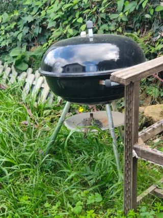 Barbacoa Weber Negra y Plateada