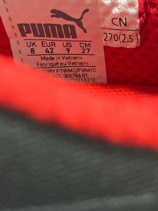 Zapatillas fútbol sala Puma BMW Talla 42