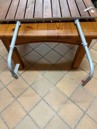 Mesa auxiliar jardín/barbacoa