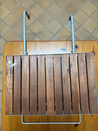 Mesa auxiliar jardín/barbacoa