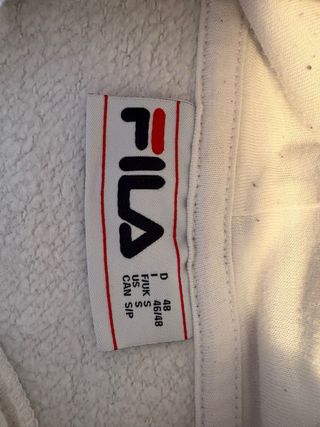 Sudadera Fila Blanca con Logo