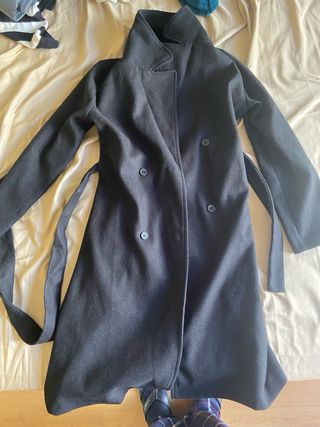 Abrigo negro mujer talla S