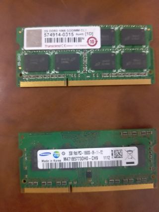 Memoria RAM Transcend 2GB DDR3 SODIMM
